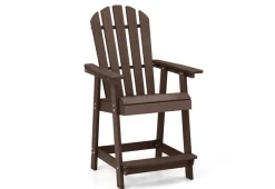 Patio Chair with Armrest and Footrest