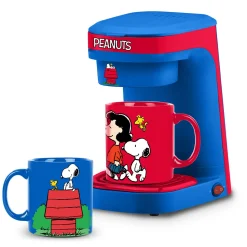Peanuts Single Cup Coffee Maker Gift Set