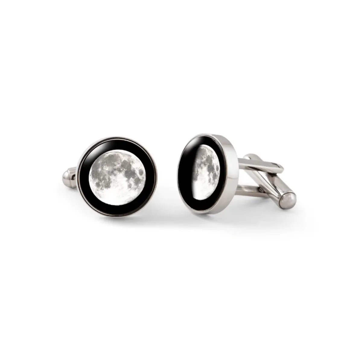 Personalized Choose Your Moon Phase Moonrise Cufflinks