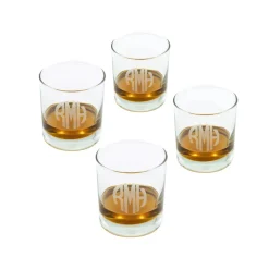 Personalized Engraved Whiskey Glasses (Set of 4)