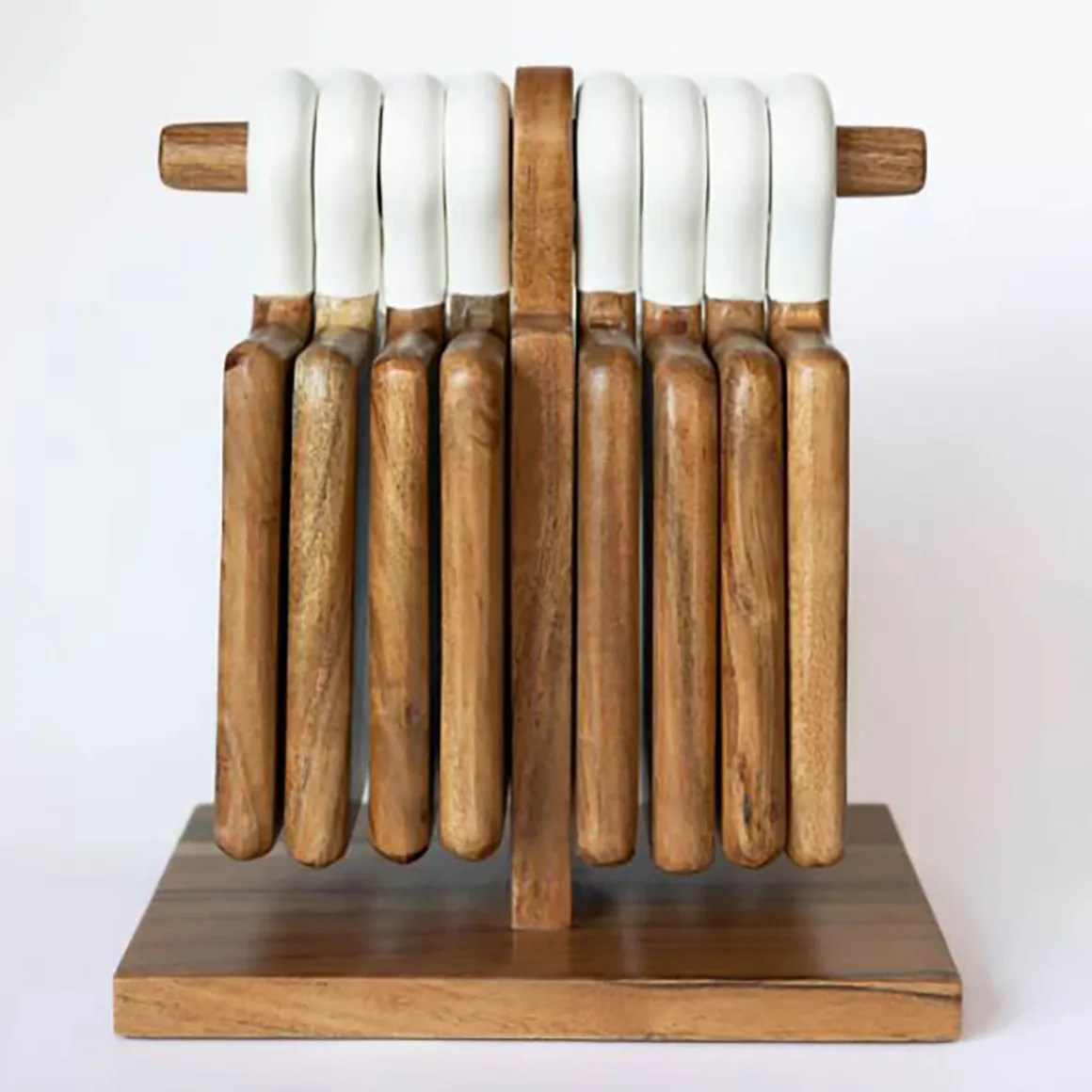 9-Piece Acacia Wood Charcuterie Board Set