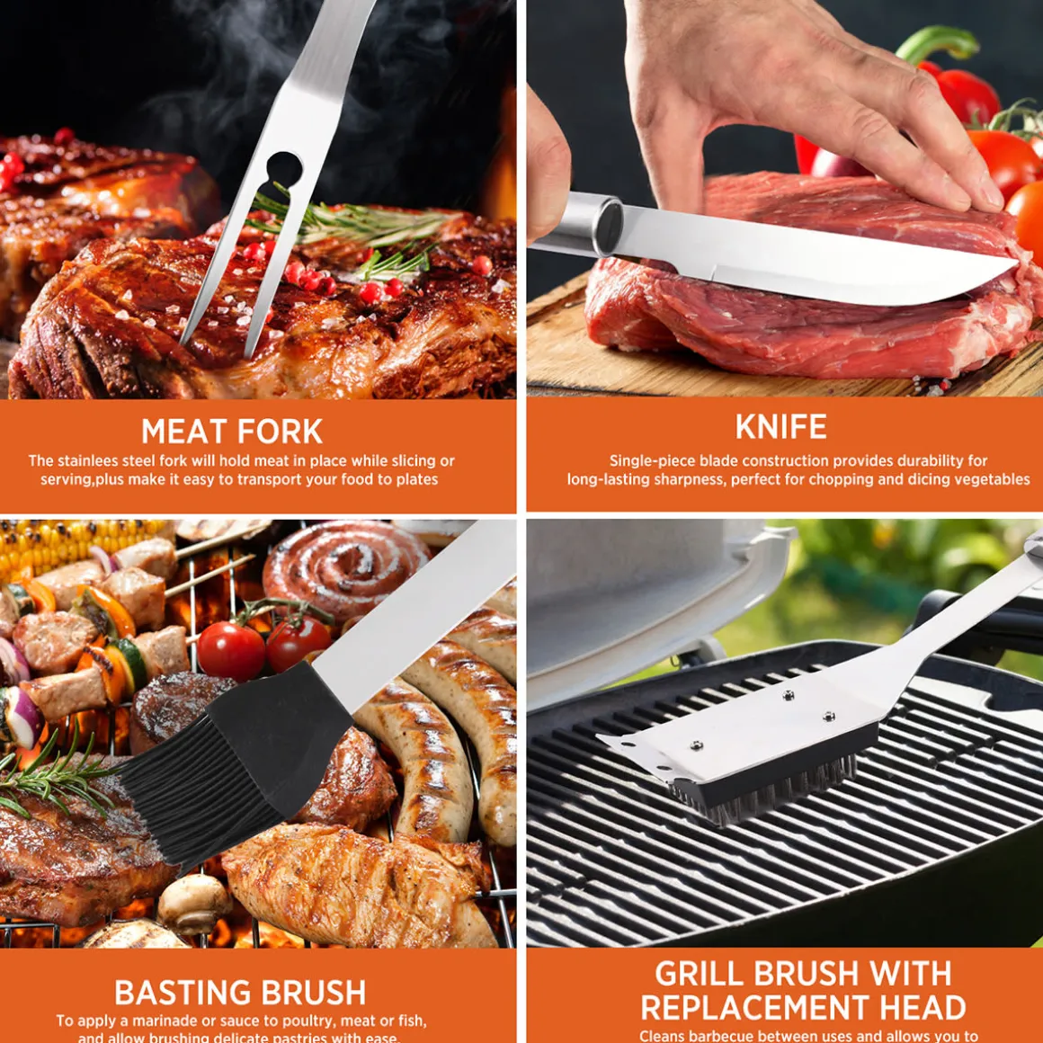25-Piece BBQ Accessory Set