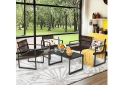 4-Piece Patio Set with Loveseat