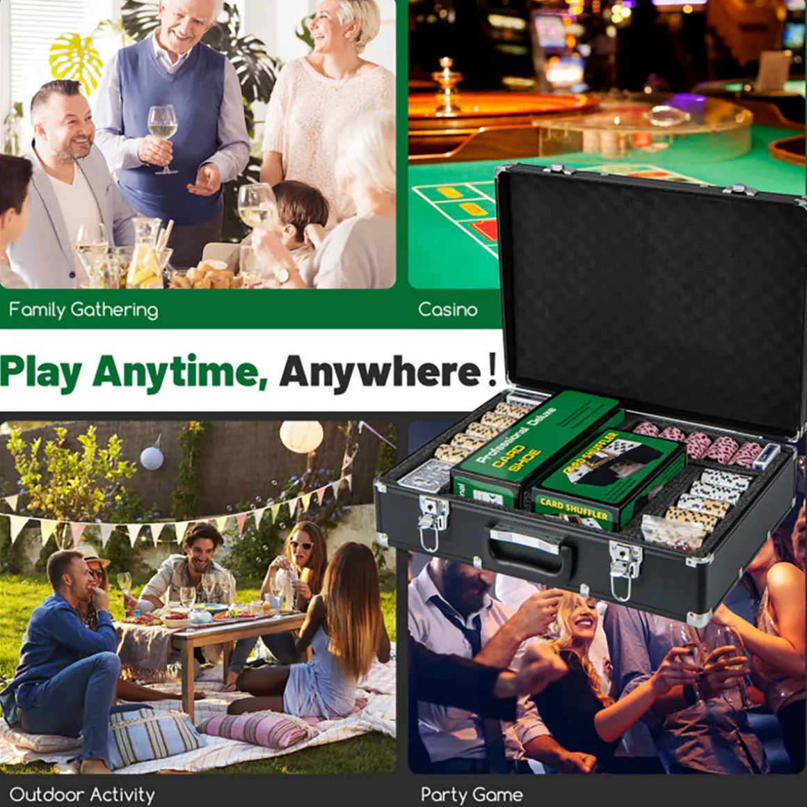 600-Piece Poker Chip and Game Set
