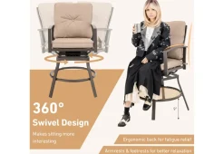 3-Piece Swivel Bar Table Set