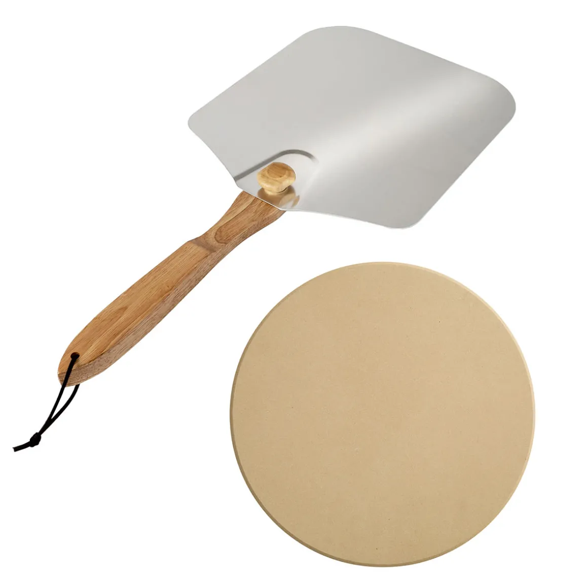 Pizza Stone and Peel Set