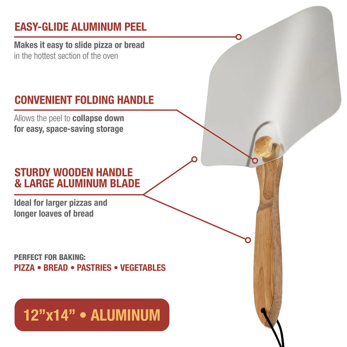Pizza Stone and Peel Set