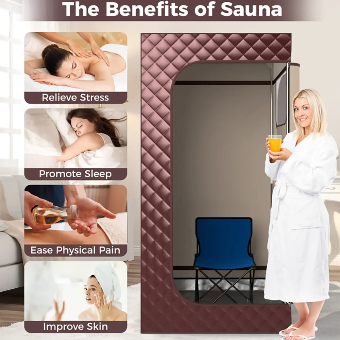 Portable Full Body Steam Sauna