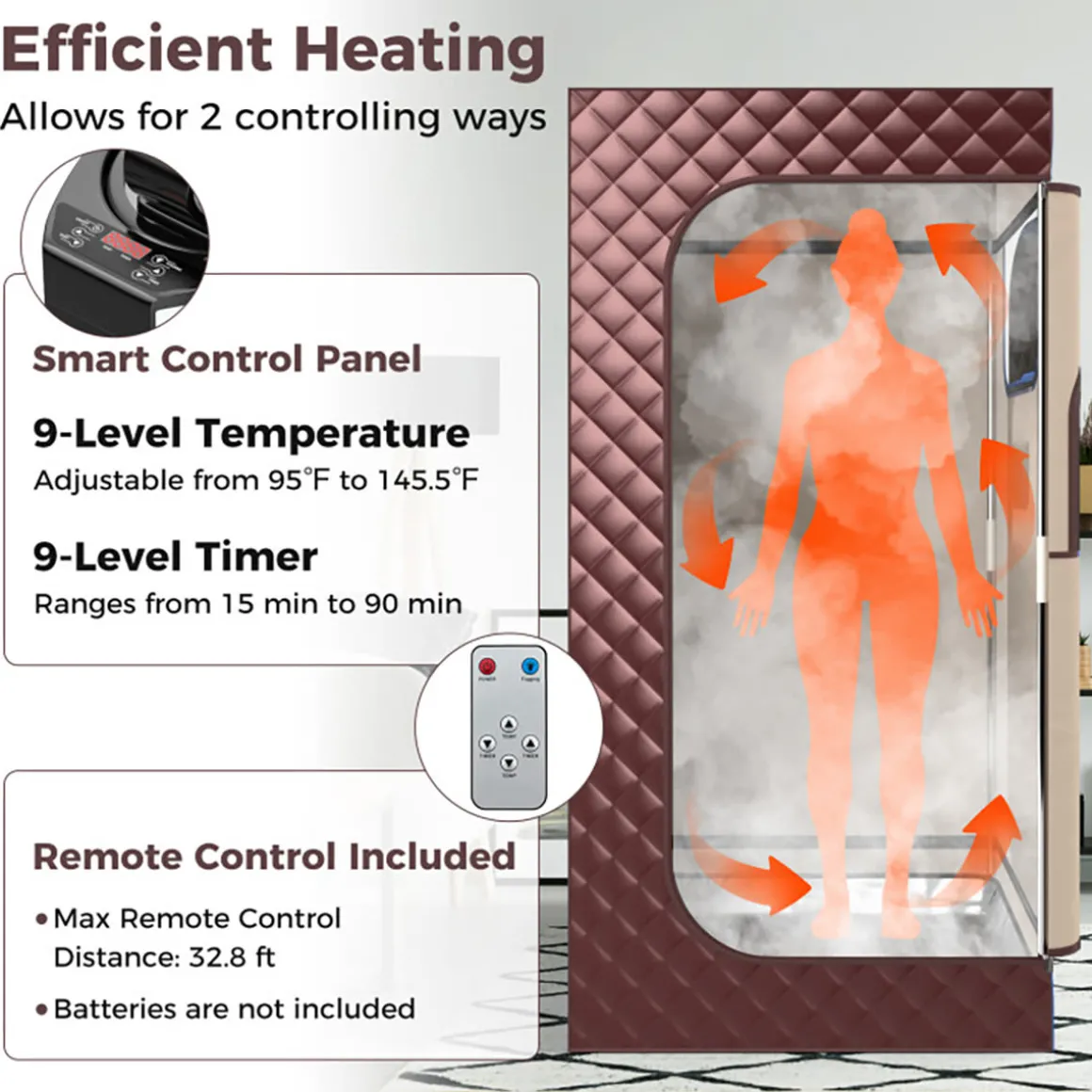 Portable Full Body Steam Sauna