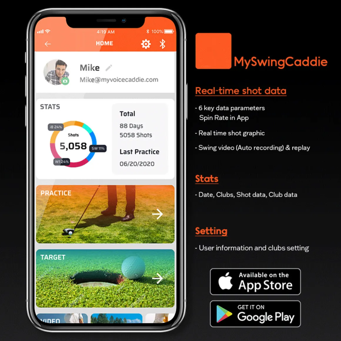 Portable Golf Launch Monitor PRO