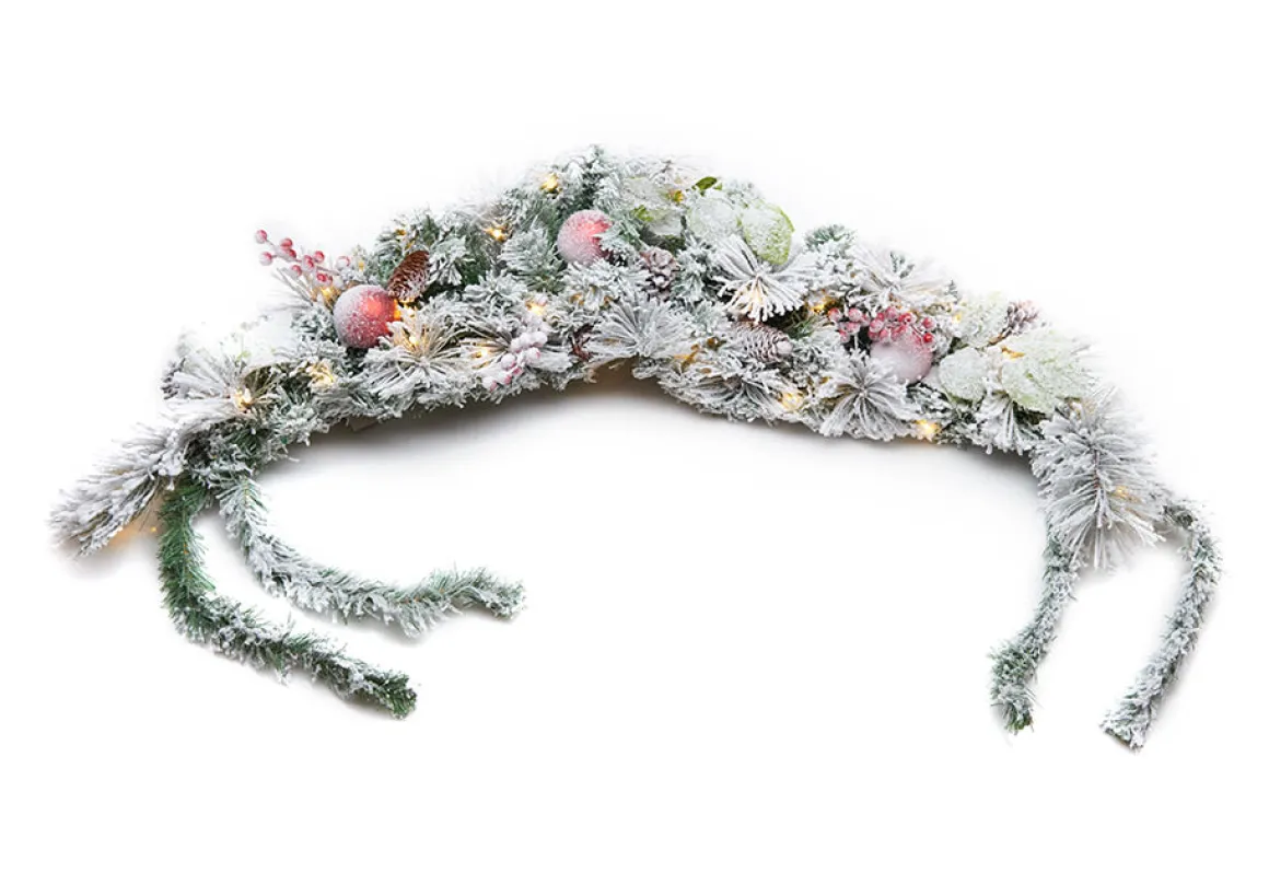 Pre-Lit Mailbox Wreath
