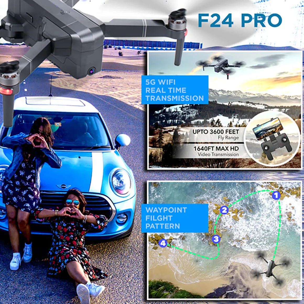 Pro Drone with 4K UHD Camera