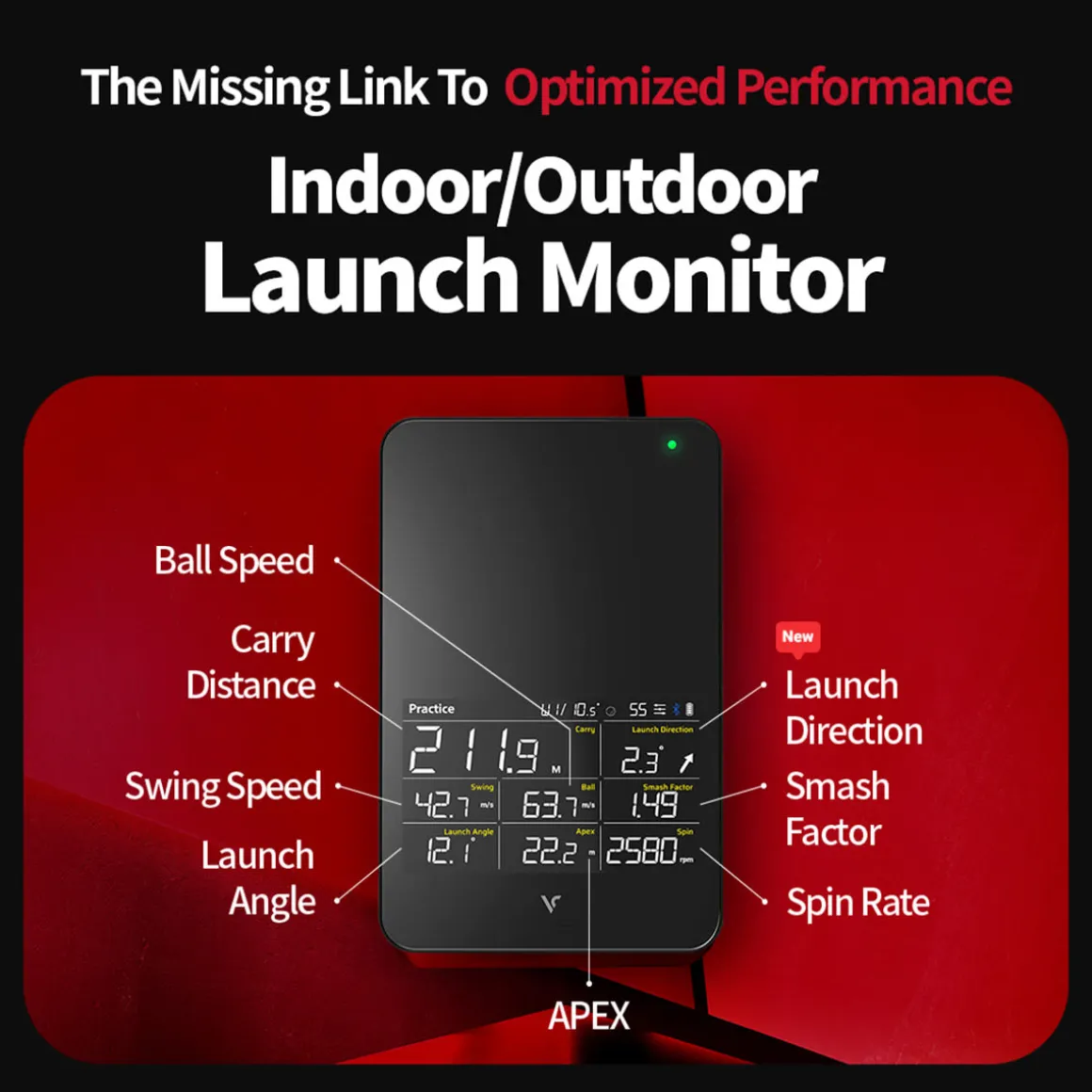 PRO Launch Monitor and 3D Driving Range Simulator