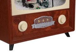 12" LED Musical Snowing Santa TV Set
