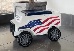 RC American Flag Rover Cooler