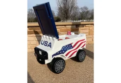 RC American Flag Rover Cooler