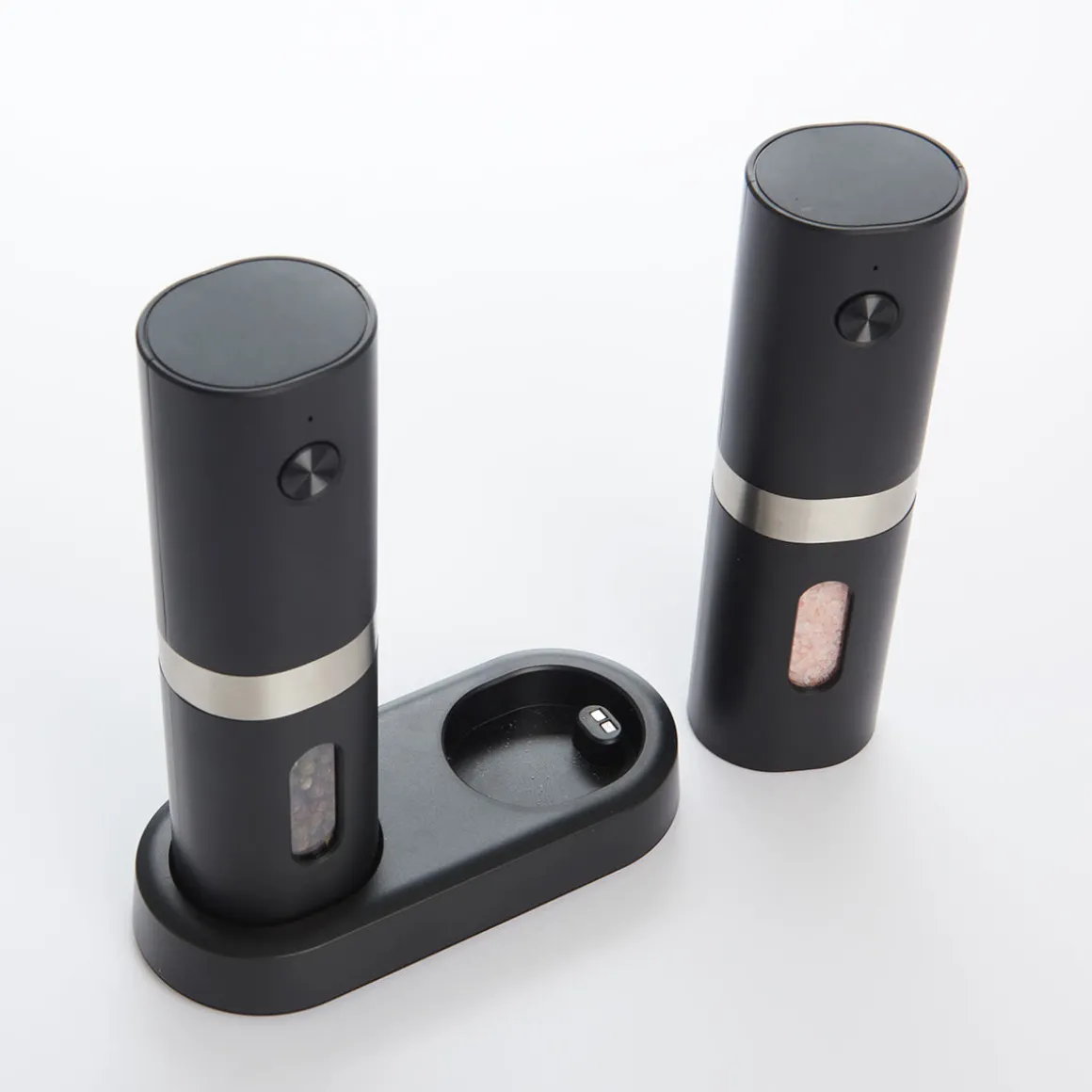 Rechargeable Salt and Pepper Mill Set by Sharper Image
