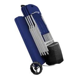 Rolling Table with 4 Folding Chairs Combo