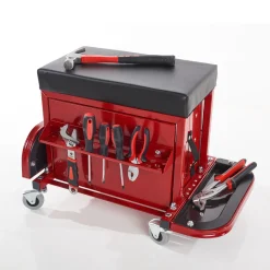 Rolling Toolbox Stool by Sharper Image