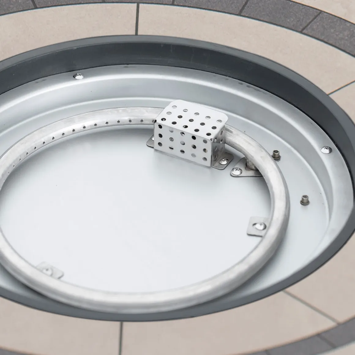 Round Propane Gas Fire Pit Table