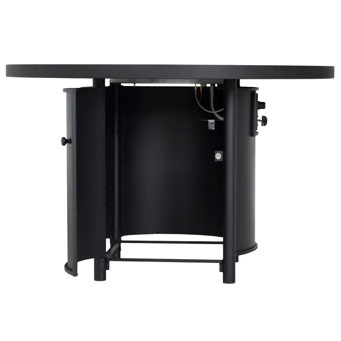 Round Propane Gas Fire Pit Table