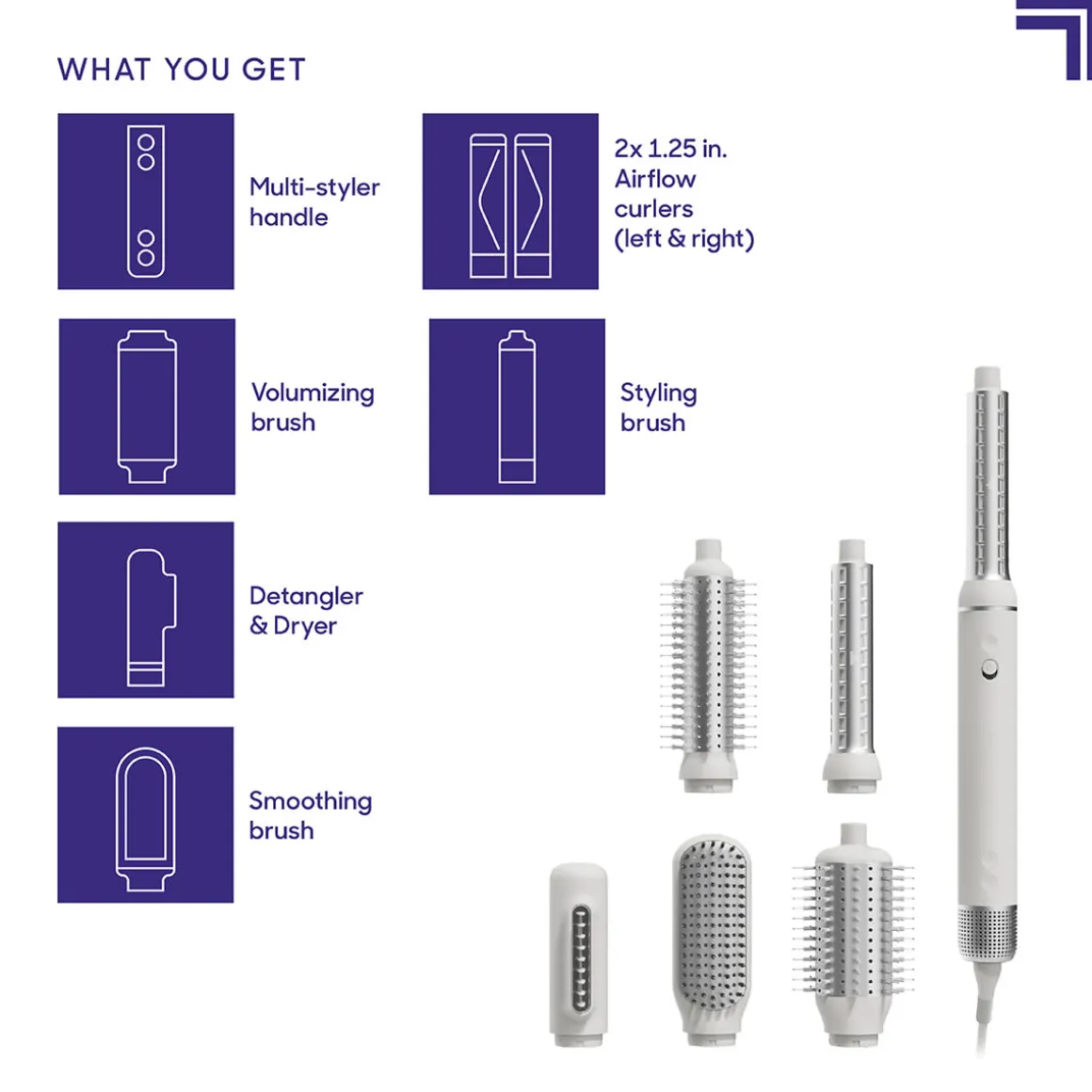 Sharper Image Revel Hair 6-in-1 Multi-Styler