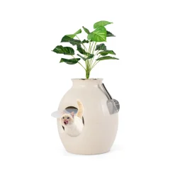 Smart Plant Hidden Litter Box with Odor Control