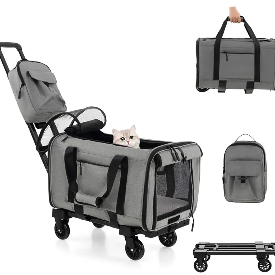 Soft Rolling Pet Carrier