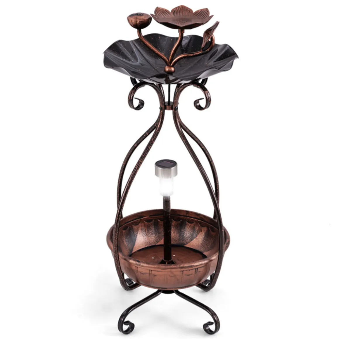 Solar Bird Bath Feeder and Planter