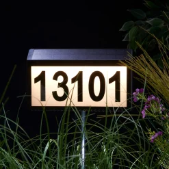 Solar Powered Address Sign