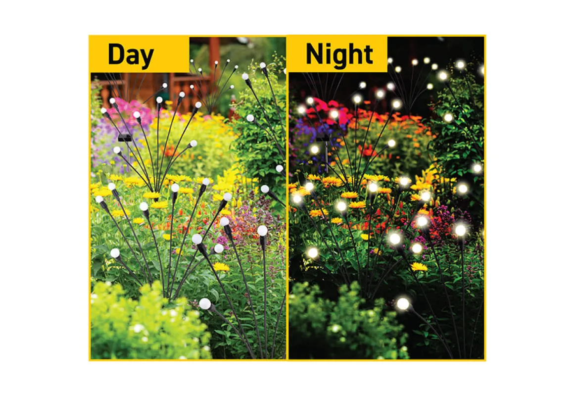 Solar Powered Firefly Garden Lights (Set of 2)