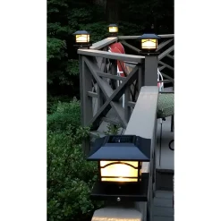 Solar Powered Post Lights (Set of 4)