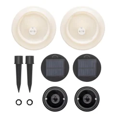 Solar-Powered LED Martini Lamp Lights (Set of 2)