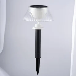 Solar-Powered LED Scallop Lamp Lights (Set of 2)