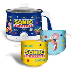 Sonic The Hedgehog Hot Pot with Ramen Bowls