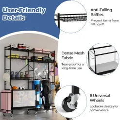 Sports Equipment Garage Organizer