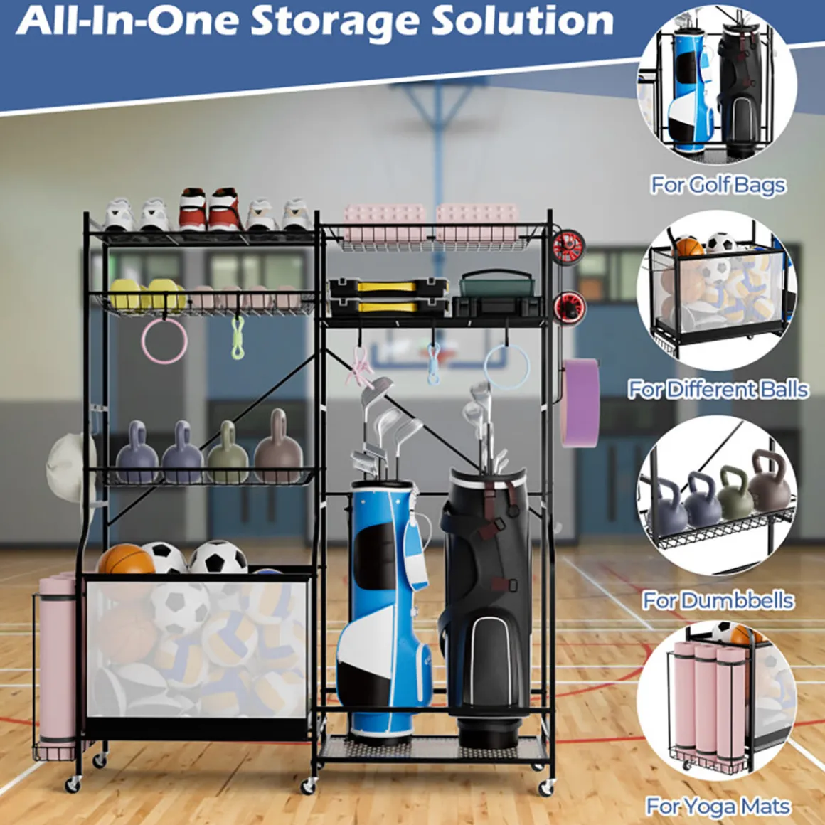 Sports Equipment Garage Organizer