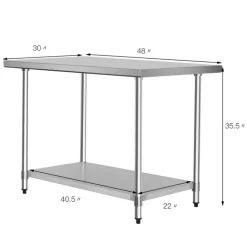 Stainless Steel Commercial Kitchen Worktable