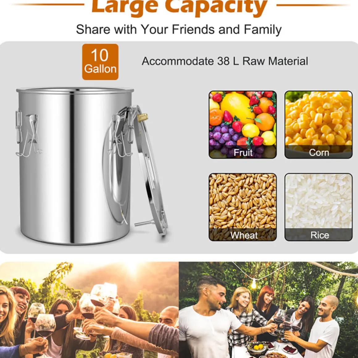 Stainless Steel Home Distillery Kit