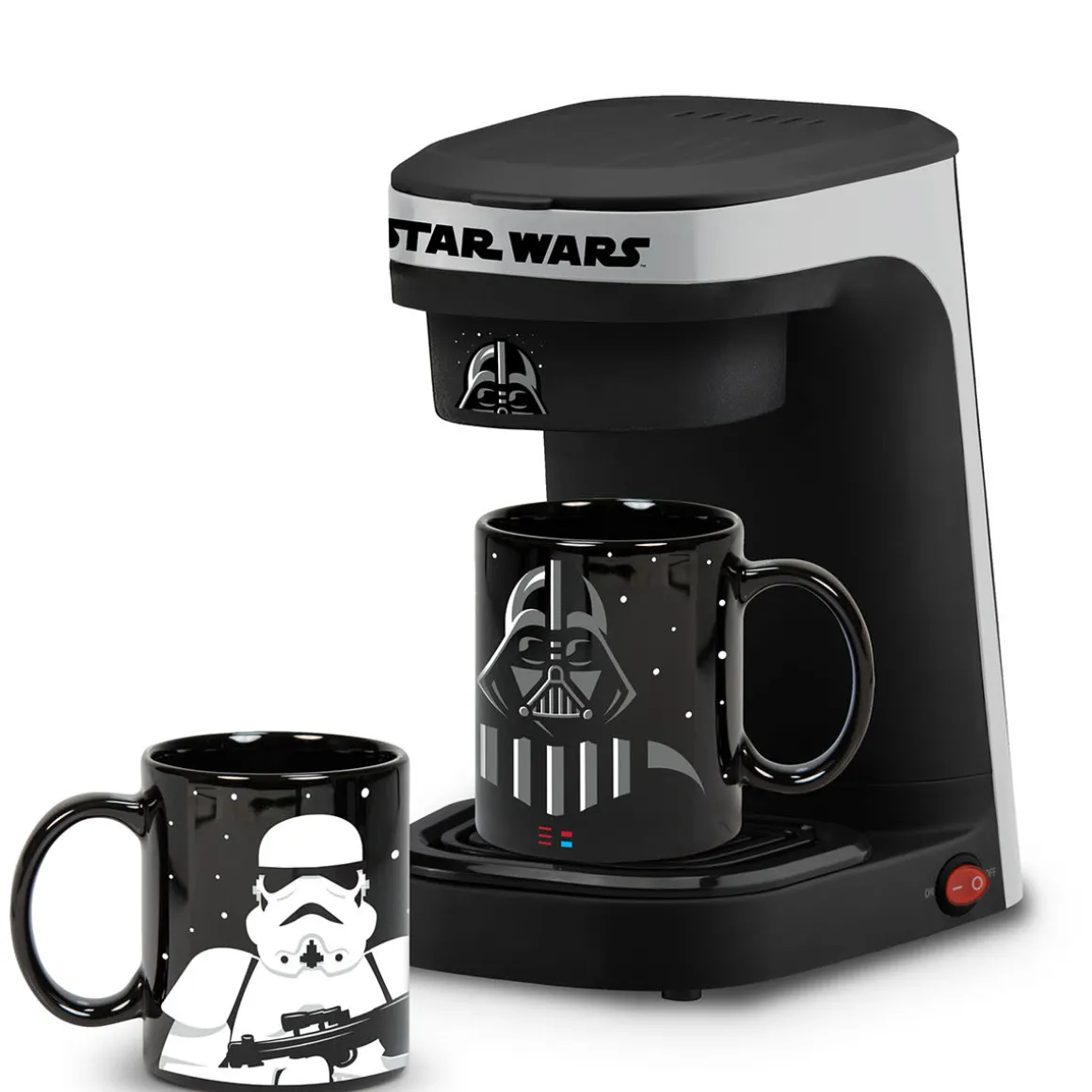 Star Wars Darth Vader and Stormtrooper Single Cup Coffee Maker Gift Set