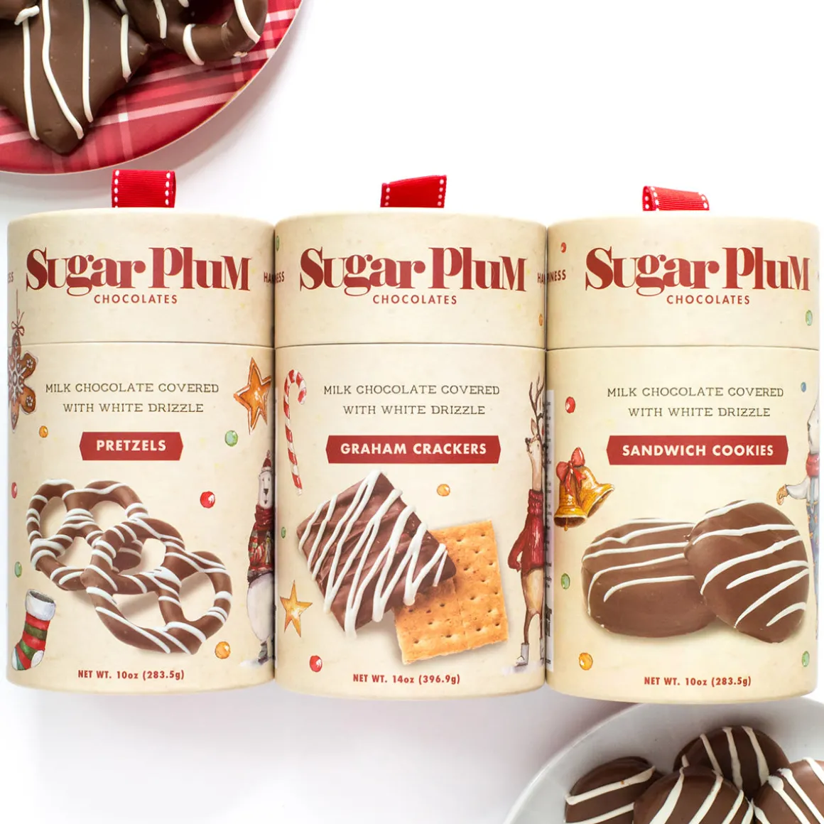 Sugar Plum Holiday Cheer Chocolate Treat Trio