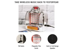 Tabletop Diner Jukebox Radio with Bluetooth