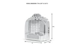 Tabletop Diner Jukebox Radio with Bluetooth