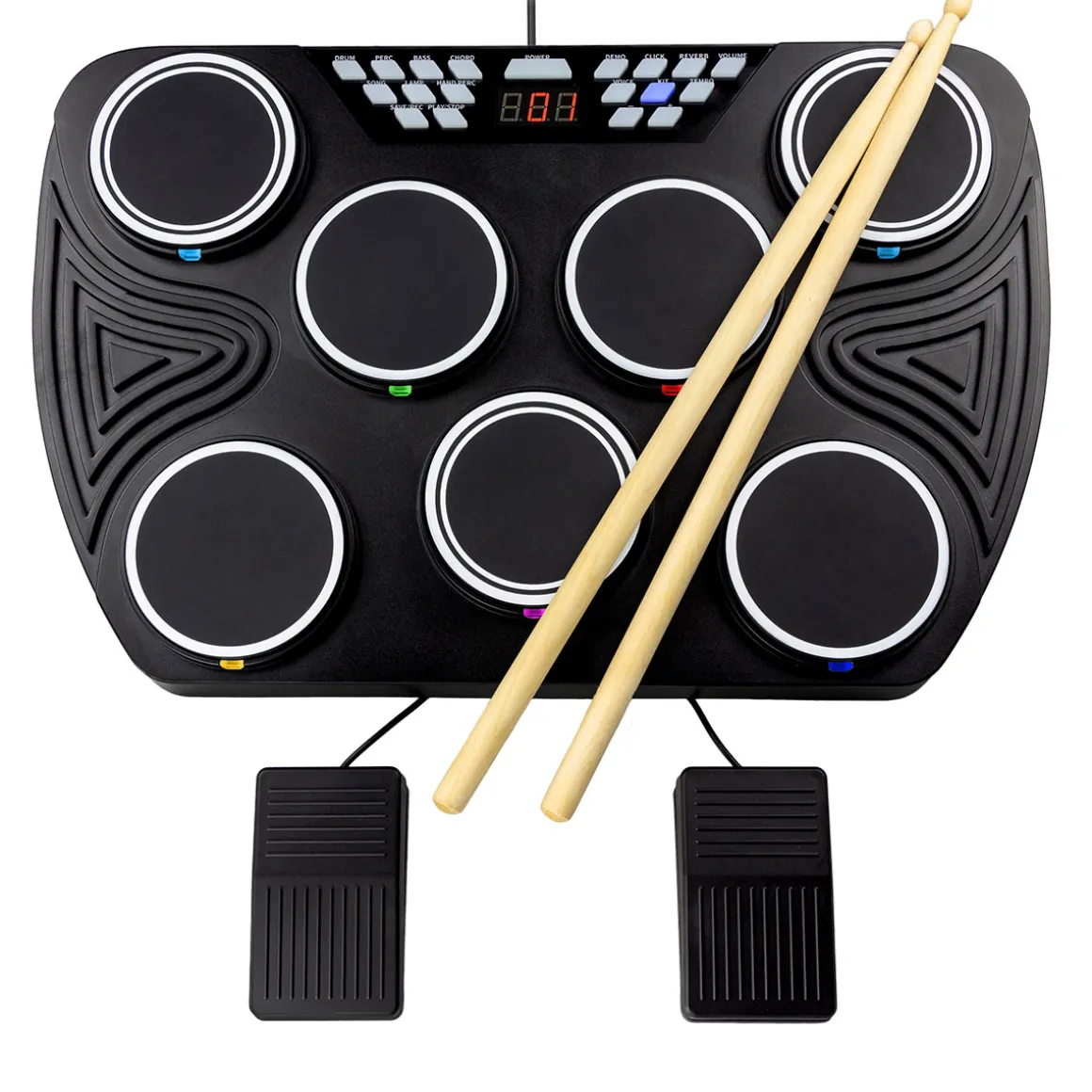 Tabletop Electronic MIDI Drum Kit