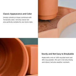 Tabletop Self-Watering Pot System for Indoor Plants (Set of 3)