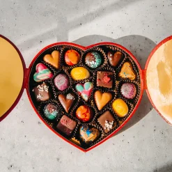 The Chocolate Season 20 Piece Faux Leather Heart Box