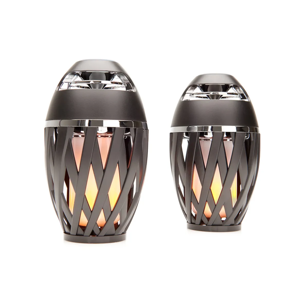 Tiki Torch Outdoor Bluetooth Speakers by Sharper Image (Set of 2)