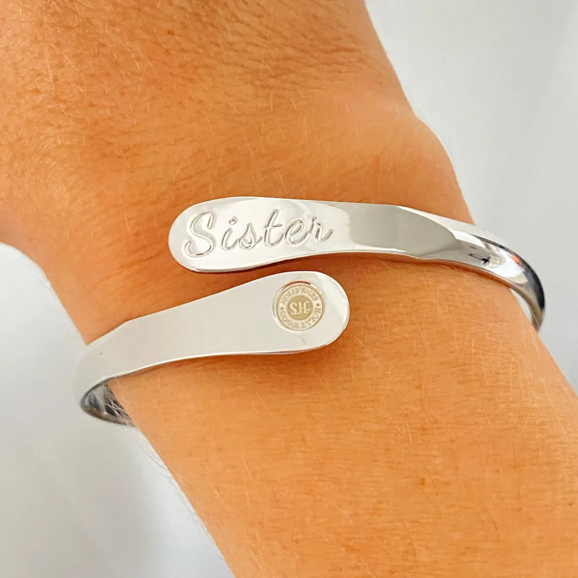 To My Sister Engraved Bracelet