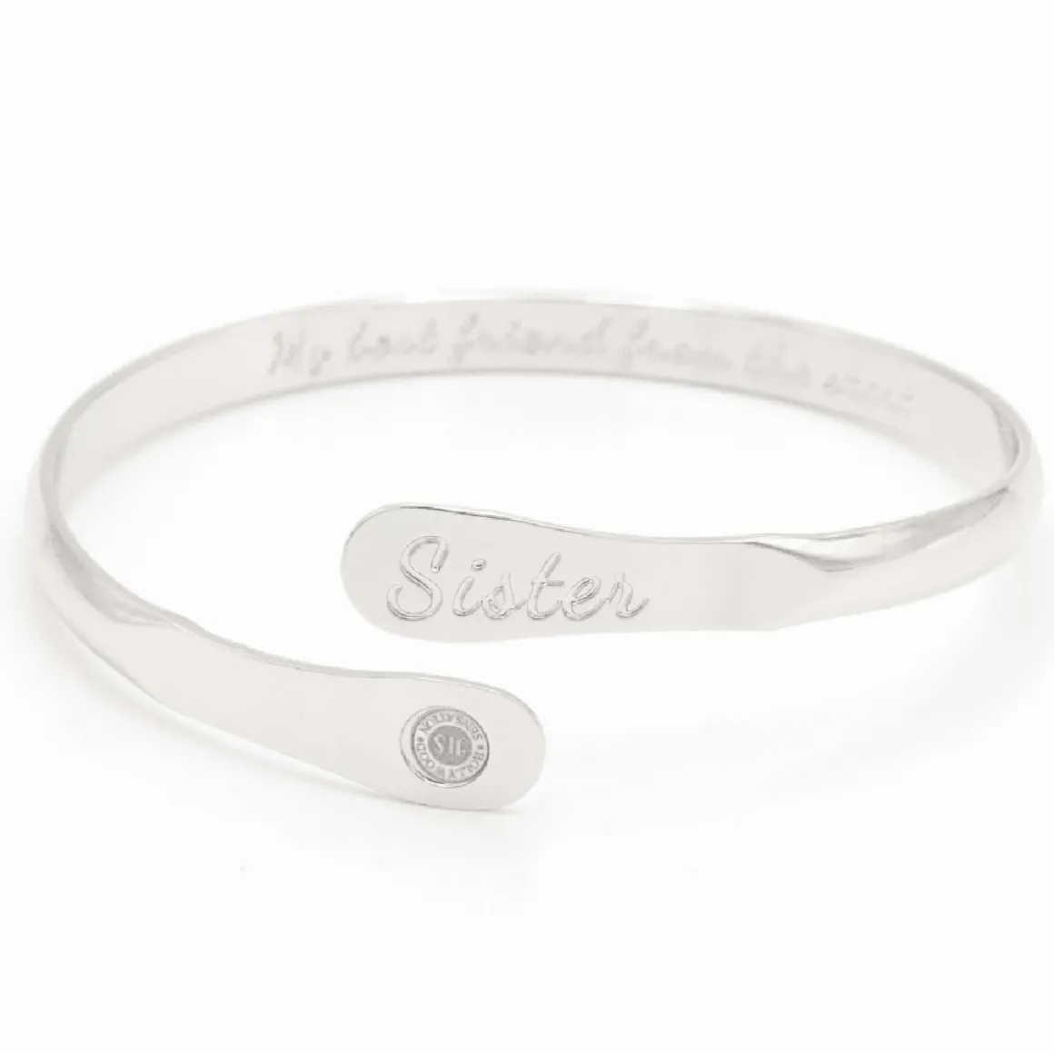 To My Sister Engraved Bracelet