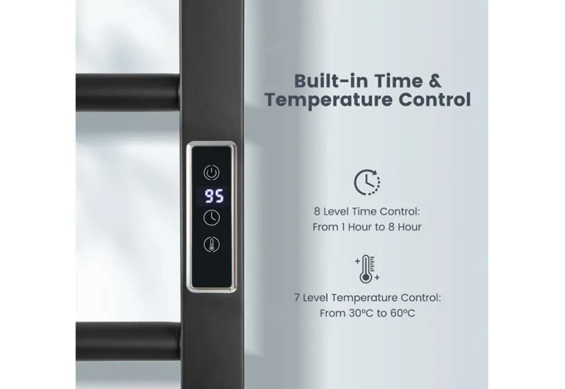 Towel Warmer Rack with LED Display